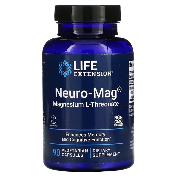 Life Extension - Neuro-Mag Magnesium L-Threonate - 90 vcaps