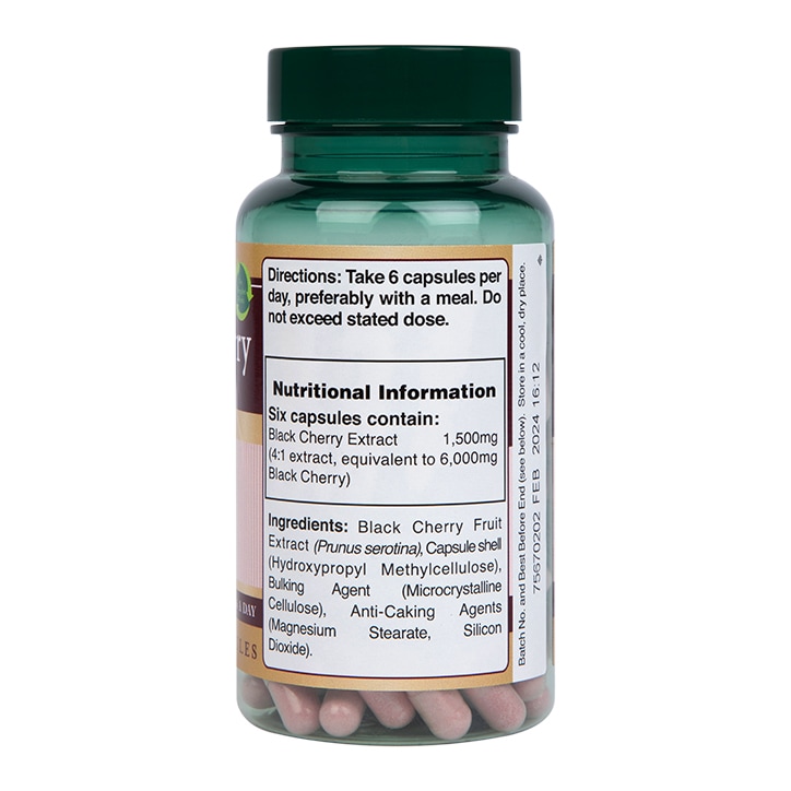 Holland & Barrett - Svartkörsbärsextrakt, 1500 mg - 120 vegetabiliska kapslar - Bild 3