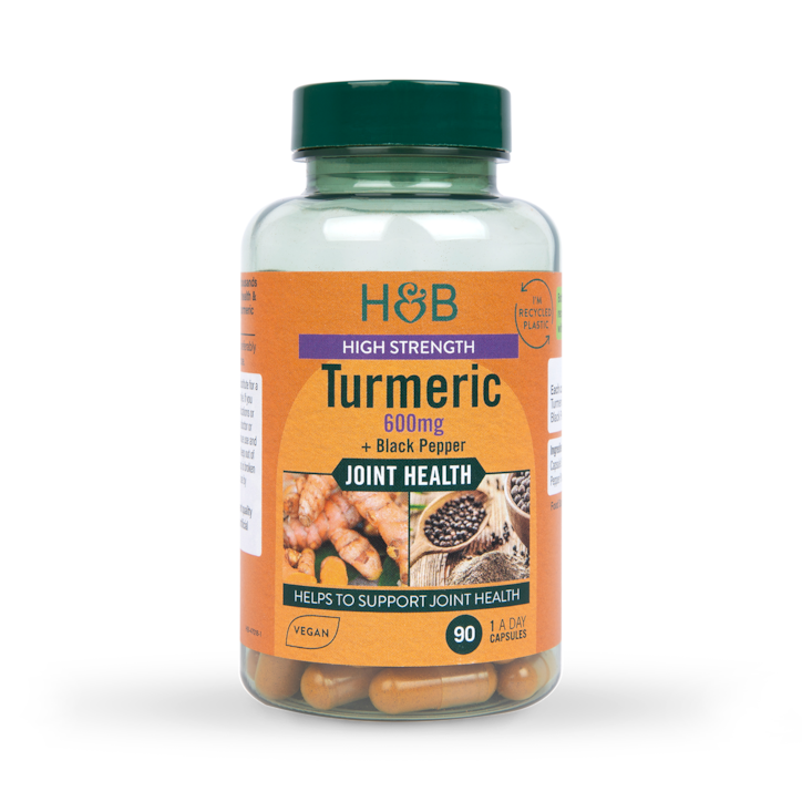 Holland & BarrettHigh Strength Turmeric 600mg with Black Pepper 90 Capsules(1917)Everyday HealthJoints