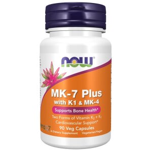 NOW Foods - MK-7 Plus with K1 & MK-4 - 90 vcaps