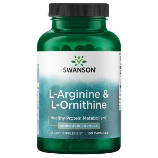 SWANSON L-Arginina + L-Ornityna 100kaps