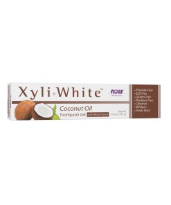 NOW Foods - XyliWhite, Tandkräm Gel med Kokosolja, 181g