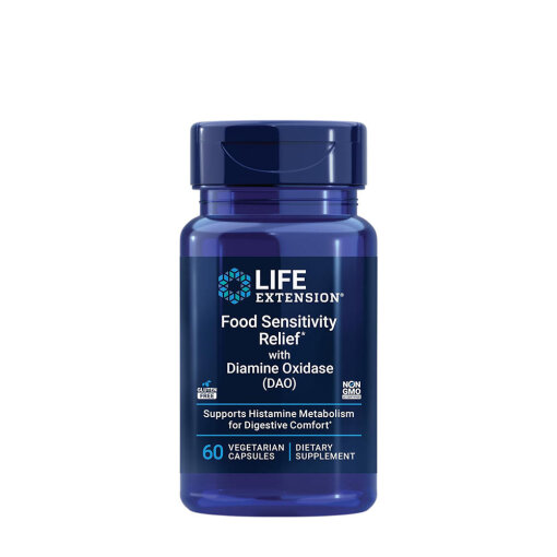 Life Extension - Food Sensitivity Relief with Diamine Oxidase (DAO) (60 Capsules)