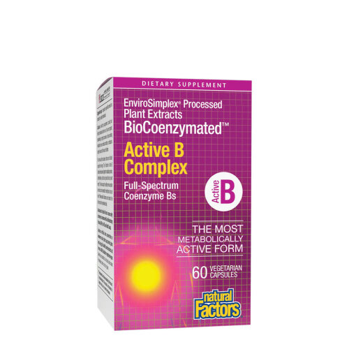 Natural Factors Biocoenzymated Active B Complex (60 Capsules)