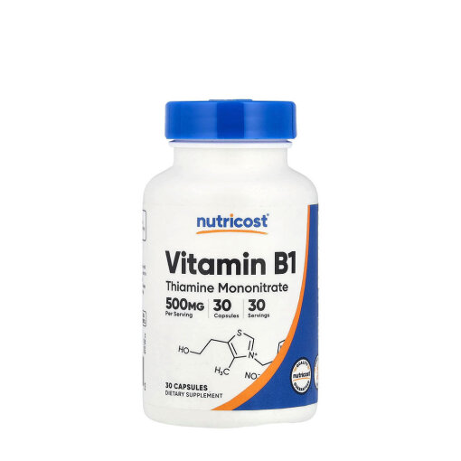 Nutricost - Vitamin B1 Thiamine 500 mg  (30 Capsules)