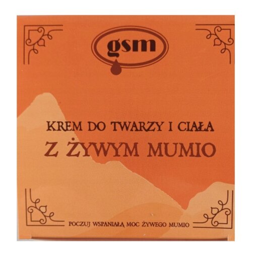 GSM Mumio Face and Body Cream with Living Mumio (200 ml / 6.8 fl.oz)