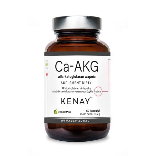 KENAY Ca-AKG calcium alpha-ketoglutarate (60 caps)