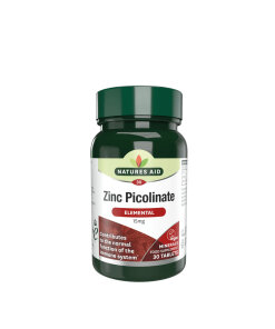 Natures Aid Zinc Picolinate 15 mg (30 Tablets)