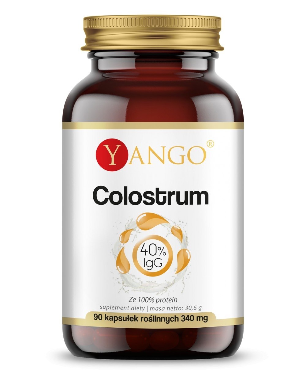 YANGO Colostrum - 40% immunoglobulins  (90 caps)