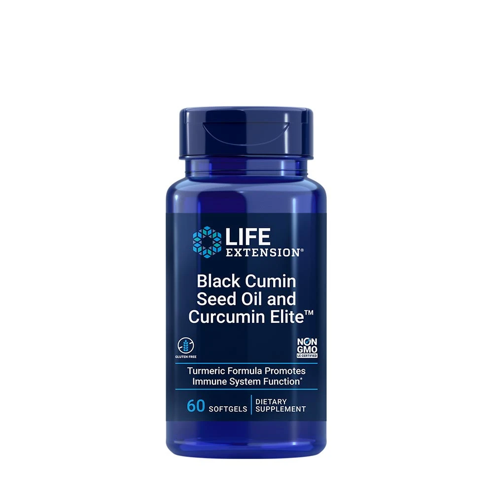 Black Cumin Seed Oil and Curcumin Elite Turmeric Extract - 60 softgels