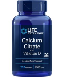 Calcium Citrate with Vitamin D - 200 vcaps