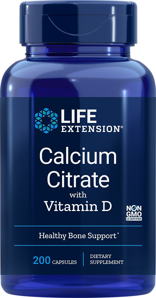 Calcium Citrate with Vitamin D - 200 vcaps