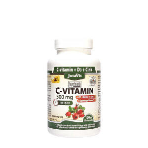 JutaVit Vitamin C 500 mg + D3 + Zinc tablet (100 Tablets)