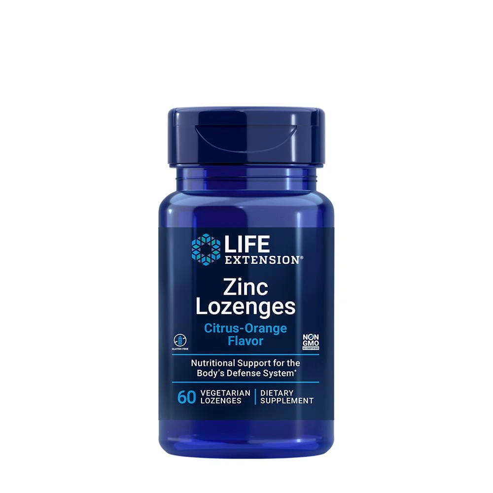 Life Extension - Zinc Lozenges (Citrus-Orange Flavor) (60 Lozenges)