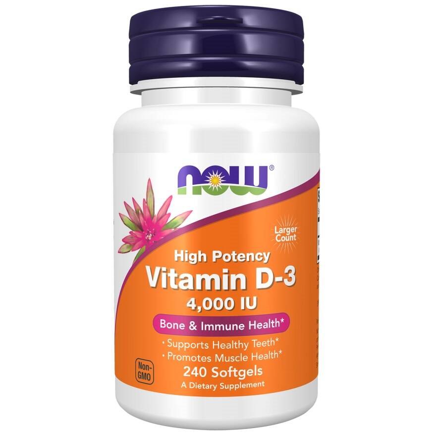 Now Foods - Vitamin D3 4000 Iu, 240 Kapslar
