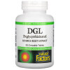 Natural Factors DGL Deglycyrrhizinated Licorice Root 400mg 90 chewable tablets