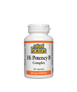 Natural Factors Hi Potency B Complex (60 Capsules)