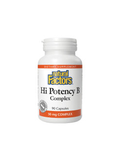 Natural Factors Hi Potency B Complex (90 Capsules)