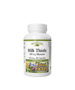 Natural Factors Milk Thistle 250 mg/150 mg Silymarin (90 Capsules)