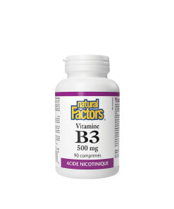Natural Factors Niacin 500 mg  (90 Capsules)