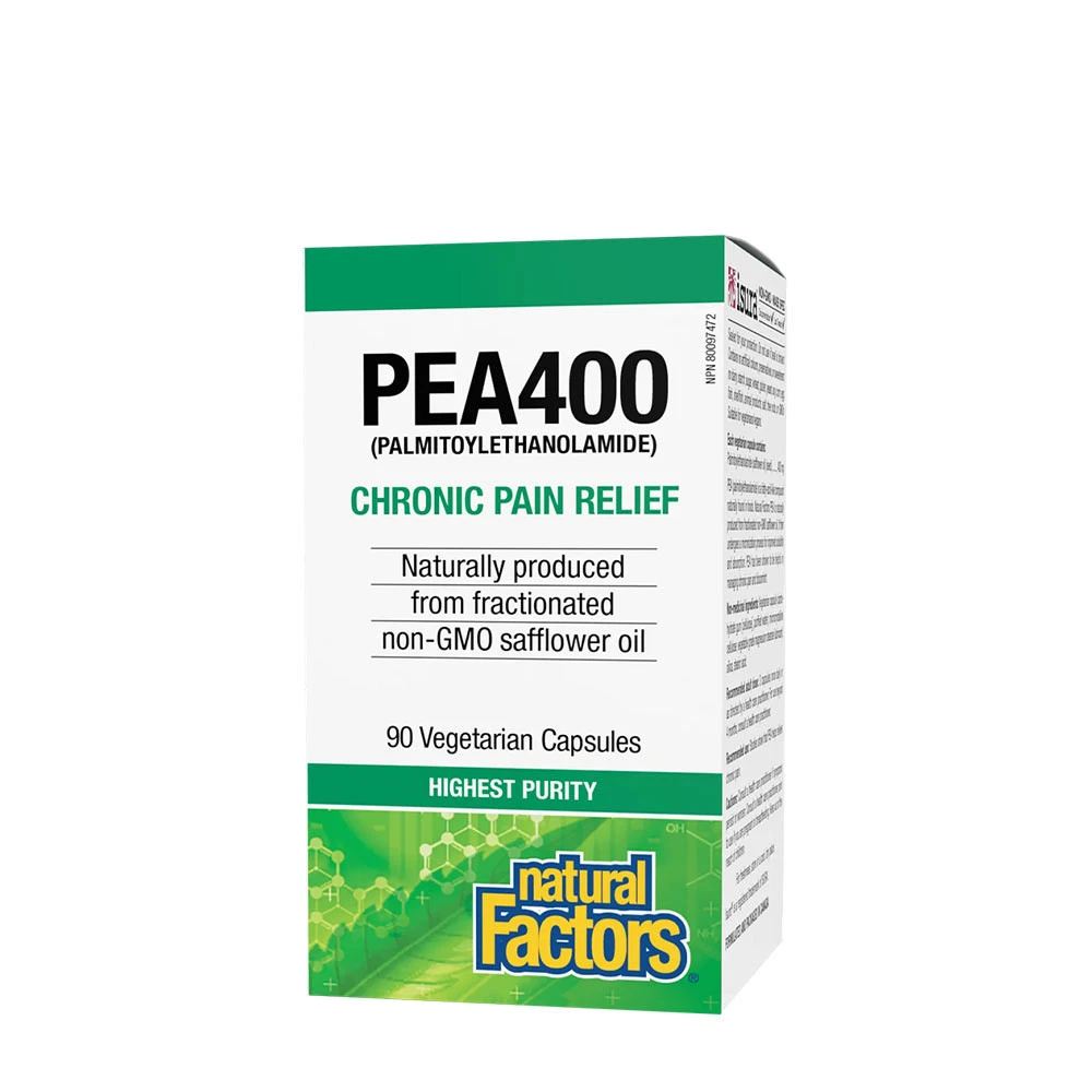 Natural Factors PEA400 Palmitoylethanolamide (90 Veggie Capsules)