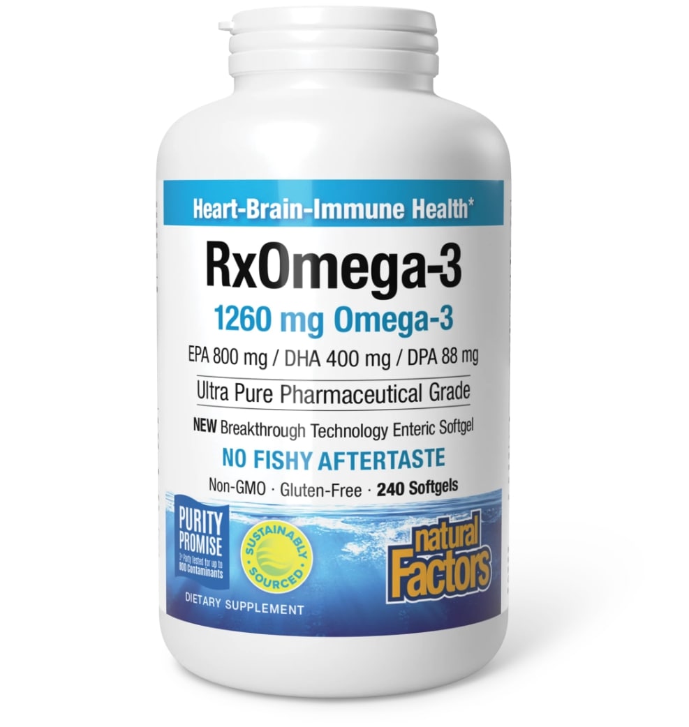 Natural Factors RxOmega-3 240 soft capsules