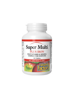 Natural Factors Super Multi Plus Iron (90 Tablets)