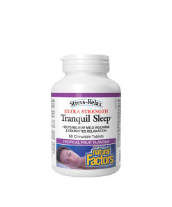 Natural Factors Tranquil Sleep Extra Strength (60 Chewables