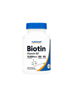 Nutricost Biotin with Coconut Oil 10