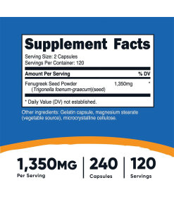Nutricost Fenugreek 1350 mg (240 Capsules)