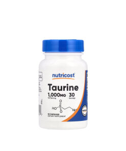 Nutricost Taurine 1000 mg (30 Capsules)