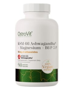 Ostrovit KSM-66 Ashwagandha® + Magnesium + B6 P-5-P (90 Veg Capsules)