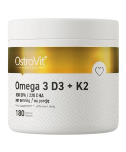 Ostrovit Omega 3 D3+K2 (180 Capsules)