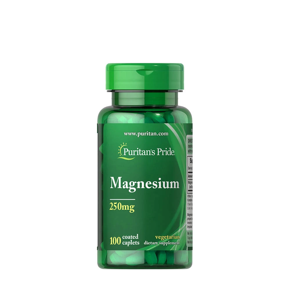 Puritan's Pride Magnesium 250 mg (100 Caplets)
