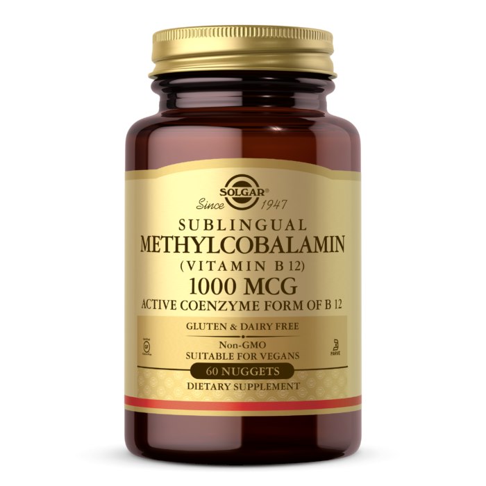 SOLGAR Sublingual Methylocobalamin (Vitamin B12)