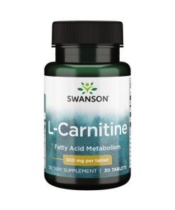 SWANSON L-karnityna 500mg 30 tabl