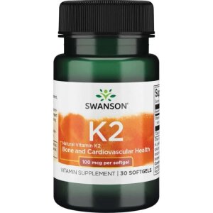 SWANSON Witamina K2 naturalna 100mcg30 kaps