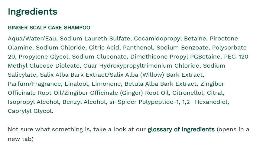 The Body Shop Ginger Scalp Care Shampoo (250 ml)