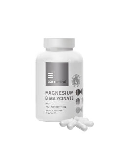 USA medical Magnesium Bisglycinate (60 Capsules)