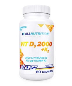 Vit D3 2000 + K2 - 60 caps