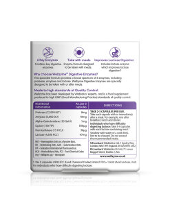 Vitabiotics Wellzyme Digestive Enzymes (60 Capsules)