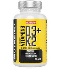 Vitamins D3 + K2 - 90 caps
