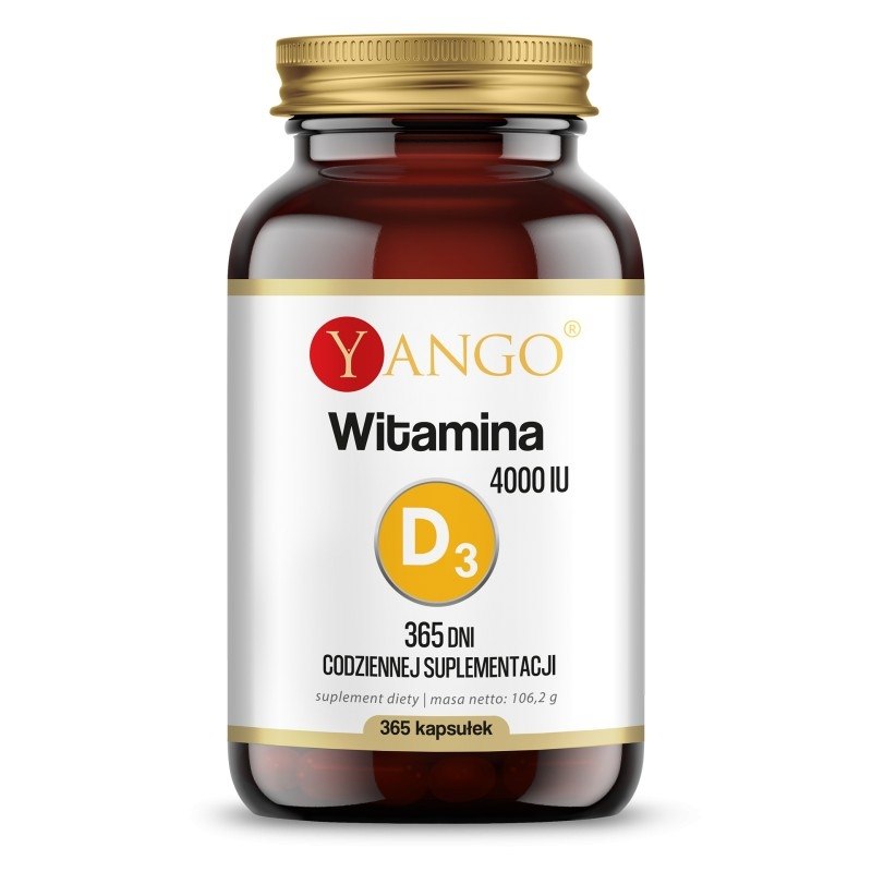 Yango - Vitamin D3 4000 Iu, 100 Mcg, 365 Kapslar