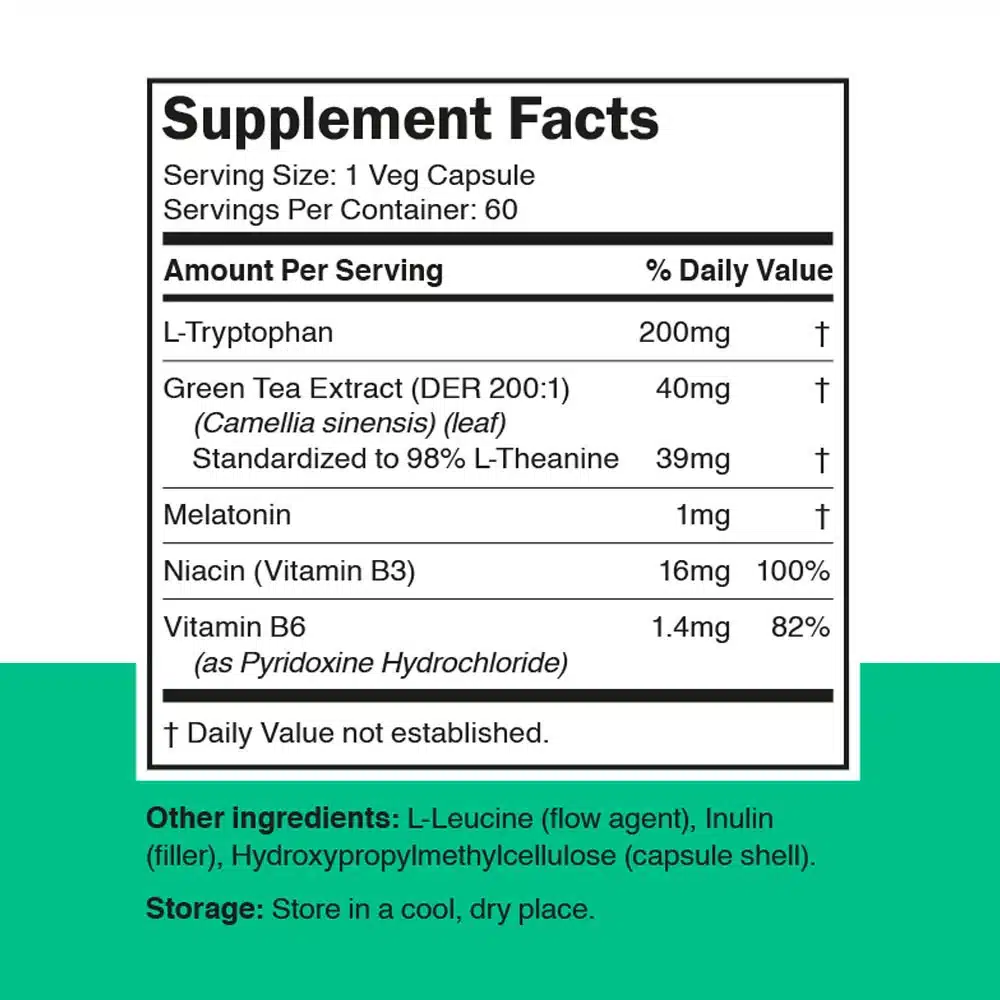 Vitamin360 - Sömnhjälp med Melatonin 60 Vegkapslar - Bild 2