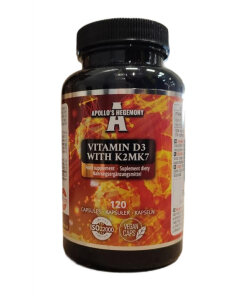 Apollo's Hegemony - Vitamin D3 with K2 MK7 - 120 vcaps
