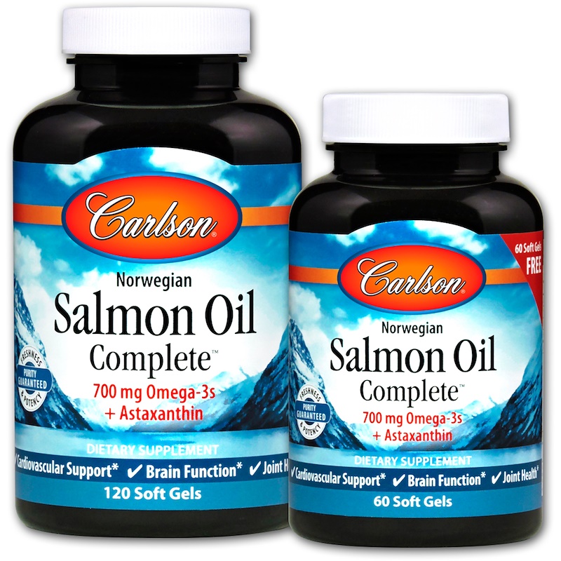 Carlson Labs - Norwegian Salmon Oil Complete - 120 + 60 softgels