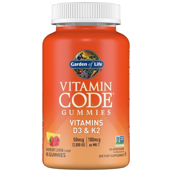 Garden of Life - Vitamin Code Gummies Vitamins D3 & K2