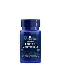 Life Extension - BioActive Folate & Vitamin B12 - 90 vcaps