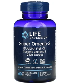 Life Extension - Super Omega-3 EPA/DHA with Sesame Lignans & Olive Extract - 60 enteric coated softgels