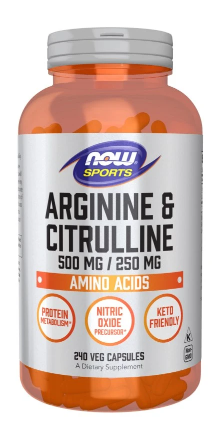NOW Foods - Arginine & Citrulline - 240 vcaps